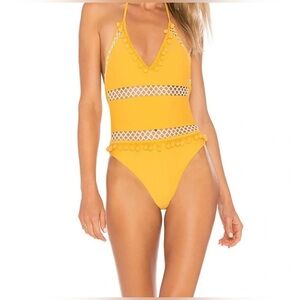 Tularosa Yellow One Piece Swimsuit